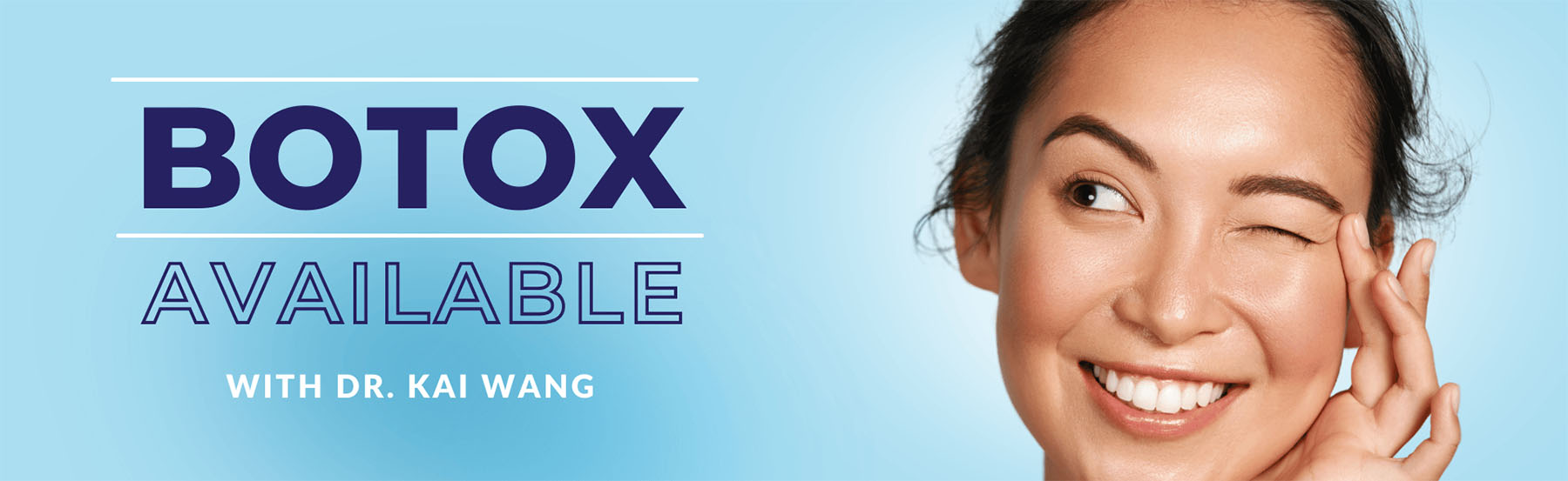 Botox treatment advertisement banner